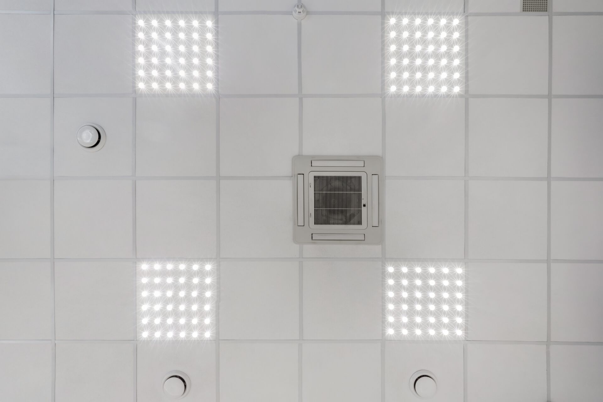 Local Maintenance Services replacing damaged ceiling tiles